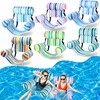 Blueweenly 6 Pcs Inflatable Pool Floats Chairs Adult Floating Lounge