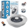 Hibbent Upgraded 3 in 1 Kitchen Sink Drain Strainer, Stainless