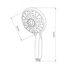 DP Bath RY-H215 Shower Handle - Silver