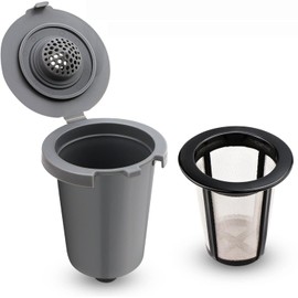 Reusable Filter Cups for Cuisinart Coffee Makers, Compatible with Cuisinart #SS-RFC HomeBarista - Premium Refillable Cups for Cuisinart Single Serve Coffee Machines (1 Pack with 1 Mesh Filter)