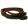 Western Reins, Western Buckle, 220 cm, Buffalo Leather, Dark brown