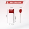 sourcing map 20Pcs CBB22 630V 104J 5% Tolerance Through Hole