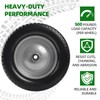 AR-PRO (2-Pack) 15x6.00-6 Flat Free Tire and Wheel, Solid Lawn