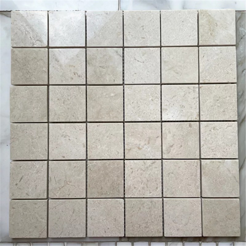 Stone Center Online M25XP Crema Marfil Beige Marble 2x2 Grid