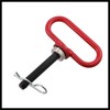 Hihaha 1pcs 5"-3.5" Magnetic Trailer Towing Hitch Clips Pins Red