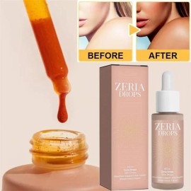 Unbranded Zeria Drops Sunless Tanning Drops Natural Boost Melanin Enhancing Skin Tone 60ml - 2*Bottle (Drops)