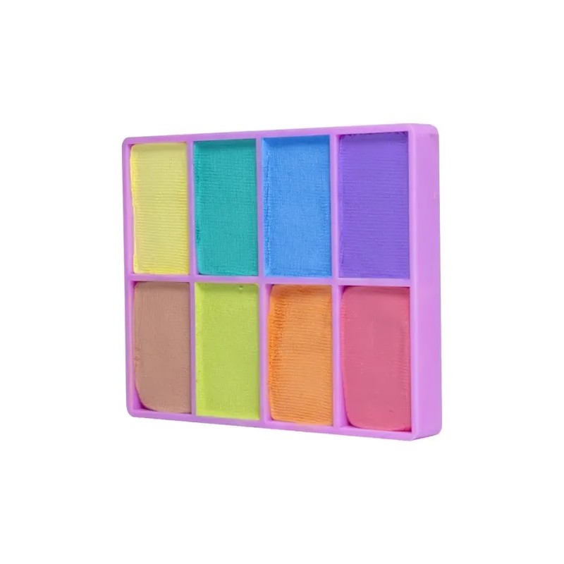 Maquillaje Colibrix Paletita Tonos Pastel Base De Agua