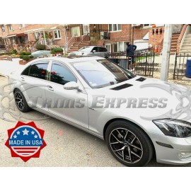 Made in USA - Trims Express 2007-2013 Mercedes S Class W221 4Pc Chrome Pillar Post Trim Stainless Steel