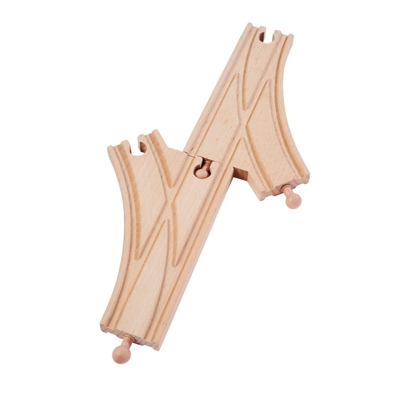 Eichhorn Rail 100006401 Switch Set, 2 Pieces, FSC Certified Beech