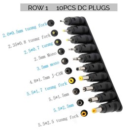 Outtag Universal 34pcs DC Connectors Plug Kit DC Power Adapter Connector, 5.5 x 2.1mm Female Base