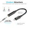 BOYA by-K3 3.5mm Female TRRS to Male Lightning Adapter Cable
