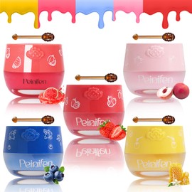 5 unidades de bálsamo labial de abeja, máscara de labios de propóleos para dormir, bálsamo labial hidratante durante la noche con palo, prevención hidratante seca y agrietada, reduce las líneas de