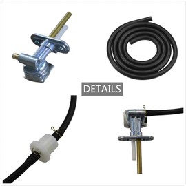 HAUERTZX Fuel Petcock Gas Tank Switch Shutoff Valve for Yamaha PW80 TTR TT-R 90 125 225 230 250 YFS200 YFM250 YFM350 YFM400 YFM600 YFZ350 YFZ450 Raptor 660 Grizzly Blaster Parts