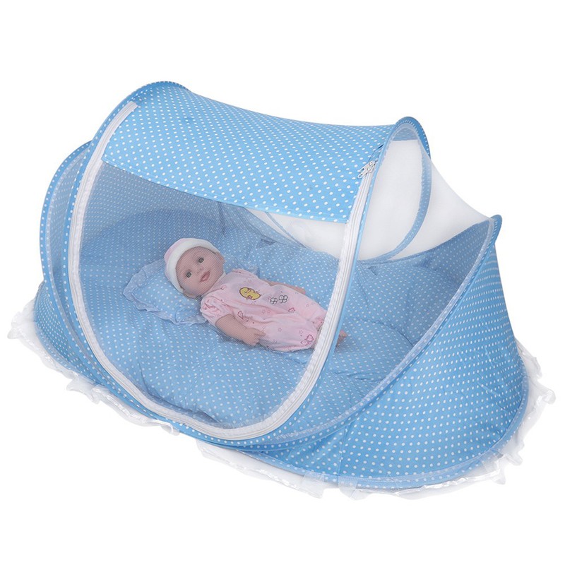 Portable Foldable Mosquito Net Anti Bug Crib Tent with Mattress