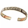 DZI Traditional Nepalese Healing Mantra Cuff Bracelet Mixed Metal Copper