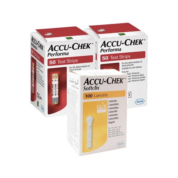Accu-chek Performa Paquete 100 Tiras Y 100 Lancetas