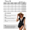 Blooming Jelly Women's Tummy Control Swimsuits One Piece Swimdress Lace
