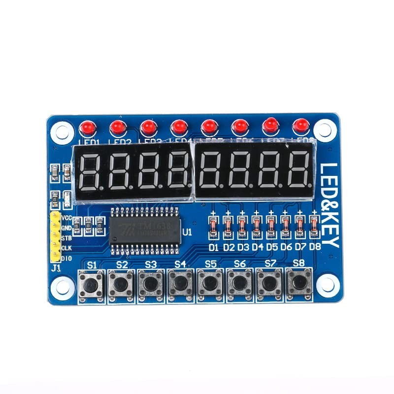 EC Buying 2Pcs TM1638 Display Module 8 Bit LED Digital