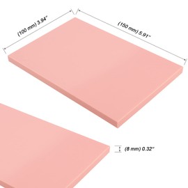MOUYAT 20 Pack 4 x 6 Inch Pink Rubber Carving Blocks, Rubber Linoleum Block Stamp for Printmaking, Soft Rubber Crafts, DIY Craft Project