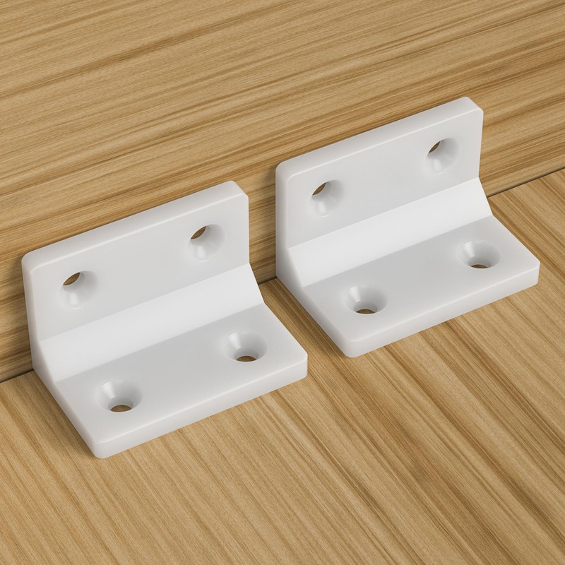 40PCS Right Angle Brackets, Angle Brackets, Plastic Corner Brackets,90 Degree