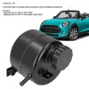 Radiator Coolant Expansion Tank 2.5L Capacity Aluminum Alloy Black Reservoir