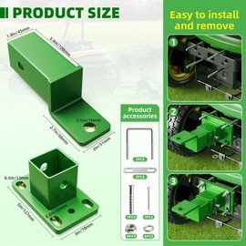 NOORSUMD Zero Turn Lawn Mower Hitch Rear Compatible with John Deere Rear Gas Z Trak Z224 Z225 Z245 Z425 Z445 Z465 & Z910 Z920 Z925 Z950 Z960 Z970,Trailer Hitch for Zero Turn Mower