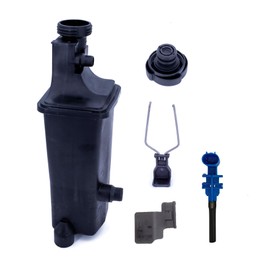 LuluViolen 17137787039 Coolant Overflow Reservoir Tank for X3 X5 330xi 330i 330Ci 328i 328Ci 325i 325Xi 325Ci 323i 323Ci 320i M52 M54 E46 E83 Engine Expansion Bottle 1999-2010 with Cab & Sensor