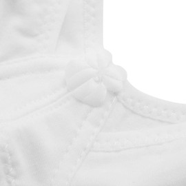 Cotton Maternity Bra Open Front Nursing Bra Pregnant Nursing Bras for Breastfeeding, White