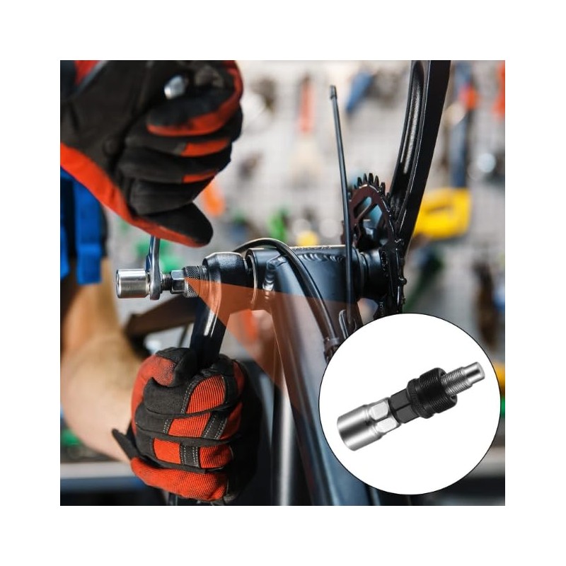 CFIKTE Bicycle Repair Tool Assortment Kit（ 4Pcs）,Bike Pedal Wrench+Bike Crank