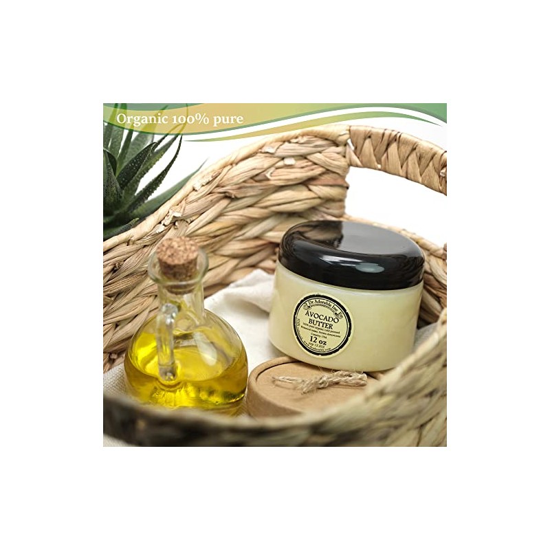 Avocado Butter Pure Organic Refined Raw by Dr.Adorable 12 Oz
