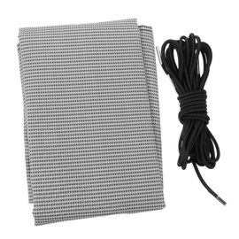 IWOWHERO 1set Portable Recliner Chair Replacement Fabric Design for Camping and Outdoor Use Breathable Easy to Clean Lounge Chair Cloth Rope -Grey Textiline