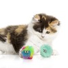 SmartyKat Fuzzy Friends Plush Catnip Ball Cat Toy, Set of