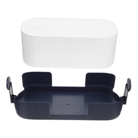 KOMBIUDA Creative Cable Management Box Durable Cord Organizer for Tidy Spaces Detachable Socket Storage Case for Bedroom Office and Kitchen HIPS Material Power Cable Holder