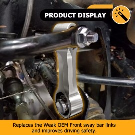 DYSO For 2019-2024 Can Am Maverick X3 Models Front Aluminum Sway Bar Links