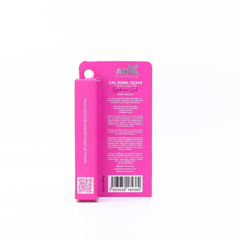 Kit Gel Para Cejas And Cosmetics Transparente + Color 2pzs