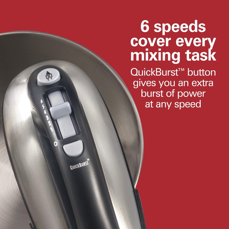 Hamilton Beach Classic Stand and Hand Mixer, 4 Quarts, 6