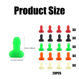 20Pcs Prank Wheel Tire Valve Stem Caps, car tire Valve caps Universal, Universal Luminous Tire Valve Stem Cap Dust Cover Fits Cars Trucks Bikes Motorcycles (Multicolour)