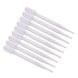 NC Plastic Transfer Pipettes 3 ml Measuring Pipette Feed Pipette for Lab Experiment Acrylic Colours Drawing Makeup Tools (3 ml) Pack of 100
