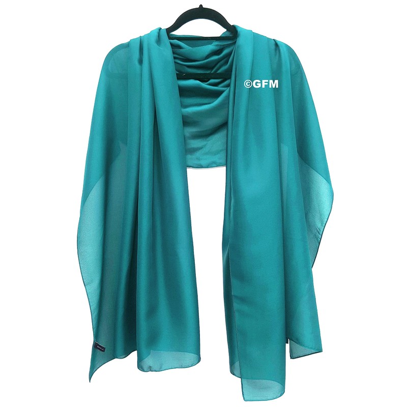 GFM® 100% Silk Scarf Shawl - for Evening Wedding Bridesmaids