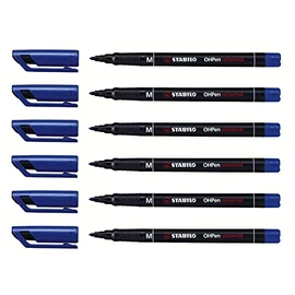 STABILO OHPen Universal Permanent Blue Pack of 6