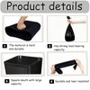 ToiULik 6 Pack Black Small Trash Can with 2 Roll