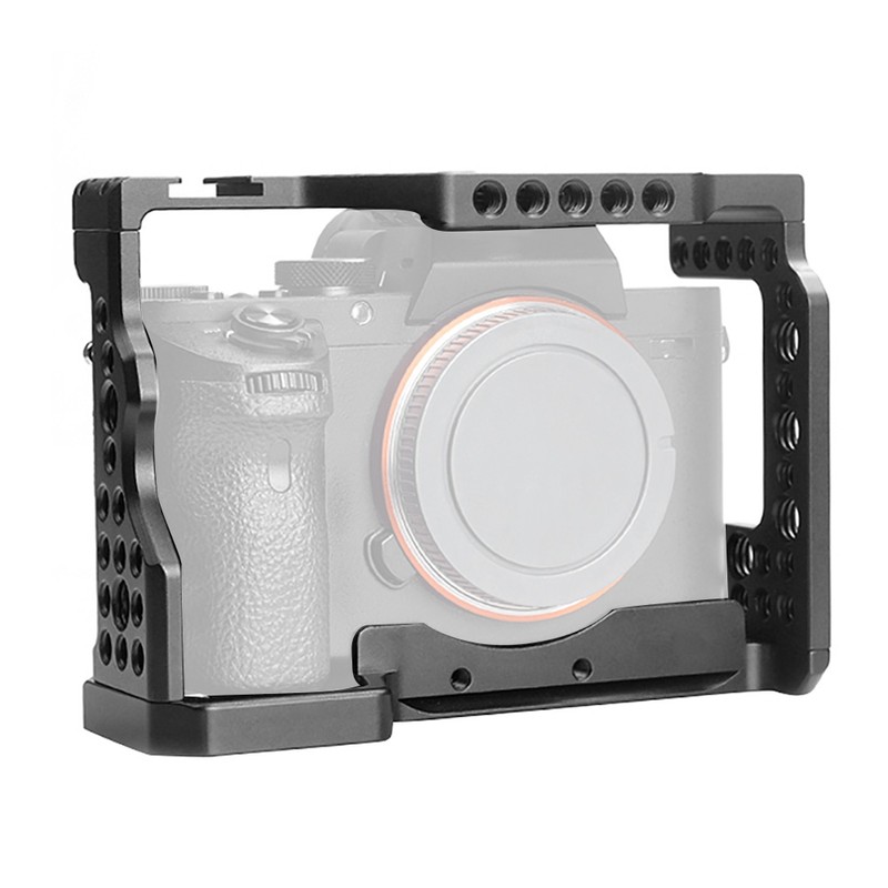 Portable Aluminum Alloy DSLR Camera Cage Rig for Sony A7RⅢ/A9/A7Ⅲ