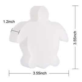 Chuangdi 24 Pieces Hot Tub Sponge, Turtle Oil Scum Absorbing Absorber for Spa and Swimming Pool (White)