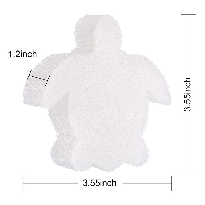 Chuangdi 24 Pieces Hot Tub Sponge, Turtle Oil Scum Absorbing