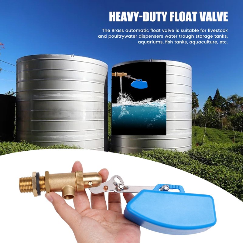Float Valve Pool Auto Fill Float Valve 1/2 Inch Brass
