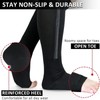 AIMALL Zip Compression Socks with Zipper, Open Toe Knee-High Leg