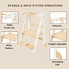 Foldable Toddler Tower Preassembled Kitchen Step Stool, Folding Tower for