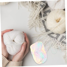 SEWACC 1set Multi Color Cotton Yarn for Crocheting Knitting Comfortable Portable Household Crochet Yarns for DIY Sweaters Scarves Summer Lotus Water Lily Sky Blue 3pcs