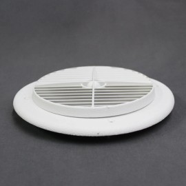 Aireport 7" White Round RV Ceiling A/C Vent fits 4" Duct