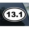 World Design 13.1 Marathon Euro Oval Car Decal/Sticker - Black